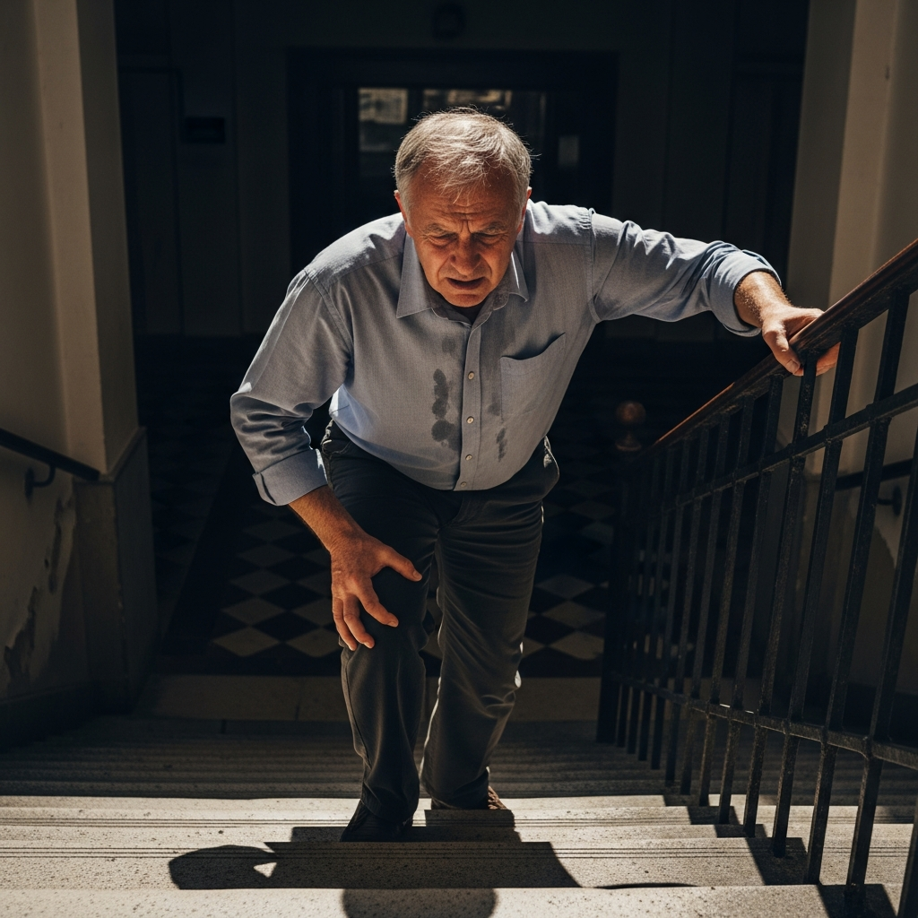 knee pain when walking upstairs